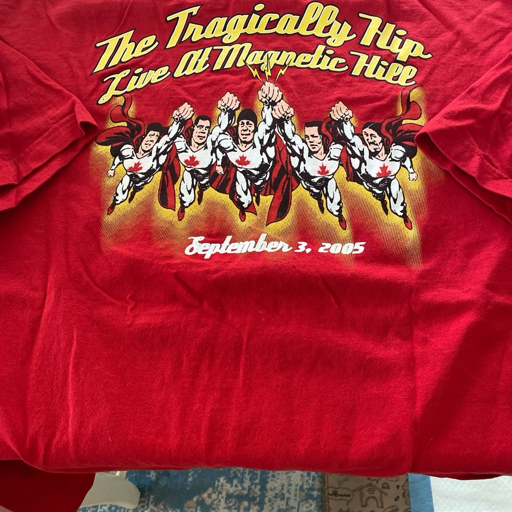 Vintage The Tragically Hip 2005 Live at Magnetic Hill NB T shirt XL